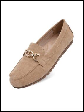 Women's Comfort Penny Loafers Slip-On Flats Arch Support Walking Shoes